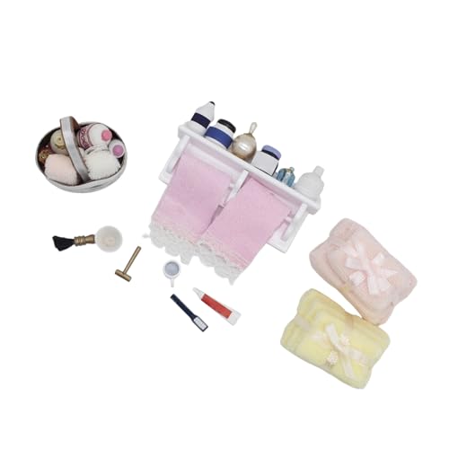 Serviette de bain miniature de haute précision pour décor miniature