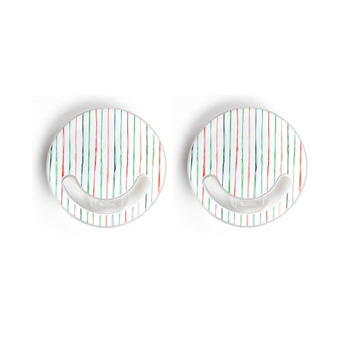 LANEYLI Pacifier Clip, Neutral Baby Paci Clip for Boys and Girls, DIY Pacifier Clip Supplies, Suitable for Attaching Teethers, Toys, Burp Cloths, Swaddles, Blankets and Bibs (Hand Painted Line, Clip)