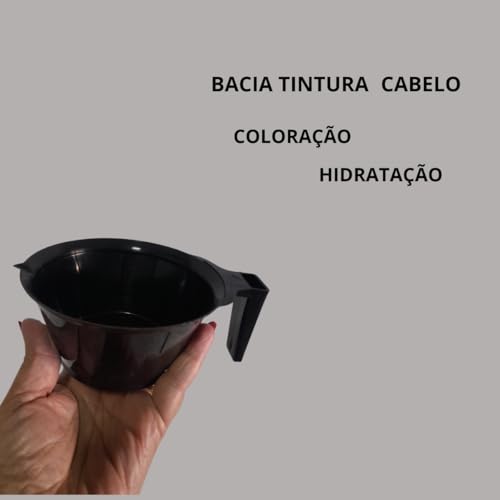 Kit Tintura Tigela Pincel Pente Touca Metalizada C/isopor