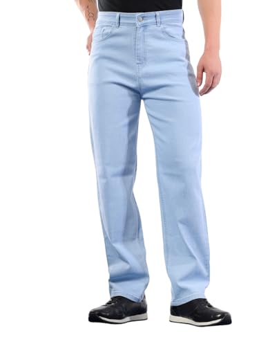 Image of KOTTY Mens Solid Astro Bound Blue Coin Pocket Jeans