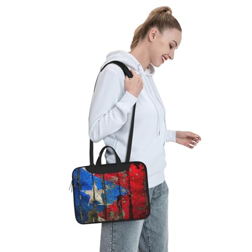 Funda para portátil de Puerto Rico con diseño de bandera acolchada 3