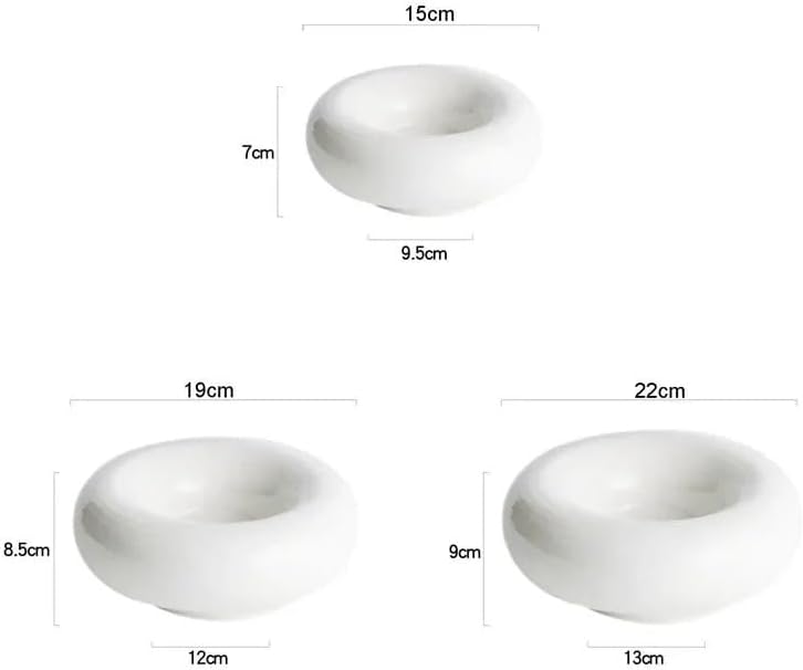 Modern Large Dinner Plates Creative White Ceramic Tableware Salad Dessert Bowl Snack Plate Household Table Decoration Cake Plate Kitchen Utensils Porcelain Stackable Dinner Plates(9 inch)