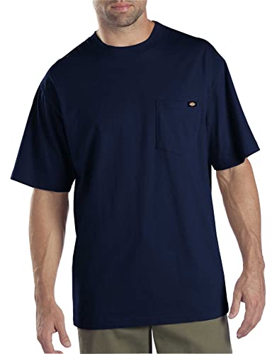 Dickies Men's Short Sleeve Pocket T-Shirts Two-Pack, Dark Navy, 4X #TOP17