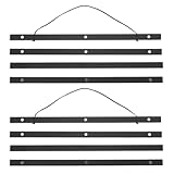 Barre de suspension magnétique pour affiches : protégez vos murs grâce à ce système de suspension magnétique qui élimine le besoin de clous ou de colle. support magnétique pour toiles et affiches, avec support en bois