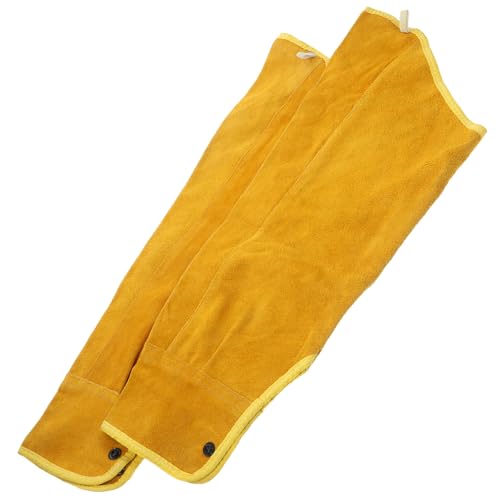 Mangas para soldador Luxshiny anti-chispas: fundas resistentes de piel de vacuno