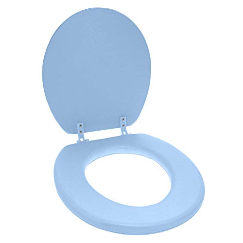 Ginsey Home Solutions Ginsey Soft Padded Plastic Hinges, Coastal Blue Round Toilet Seat, Other by Ginsey - Used condition - Image 2