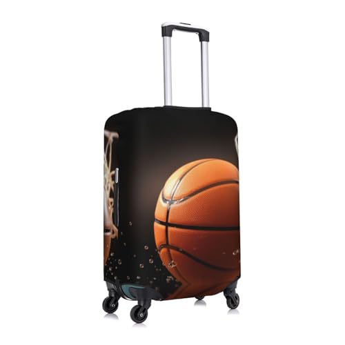 Travel Luggage Cover Basketball Suitcase Protector Anti-Scratch Washable Baggage Covers Elastic Suitcase Cover Tsa Approved Baggage Protector Fit 18-32 Inch Luggage3