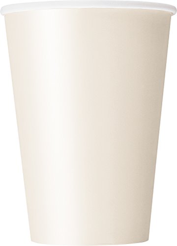 Unique Party 32367-12oz Ivory Paper Cups, Pack of 10