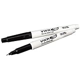 VWR 95042-566 Chemical-Resistant Laboratory Marker, Black Ink (Pack of 12)