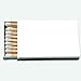 Party Favors Plus White Wooden Matches, Matte Finish Cover, Ideal for Rubber Stamping, 50 Count