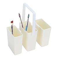 Hapivida Pinsel Wassereimer, Tragbarer 3 in 1 Abnehmbarer Pinselwascher Aquarell Kunststift Behälter Multifunktionaler Pinsel Reinigungseimer with Griff