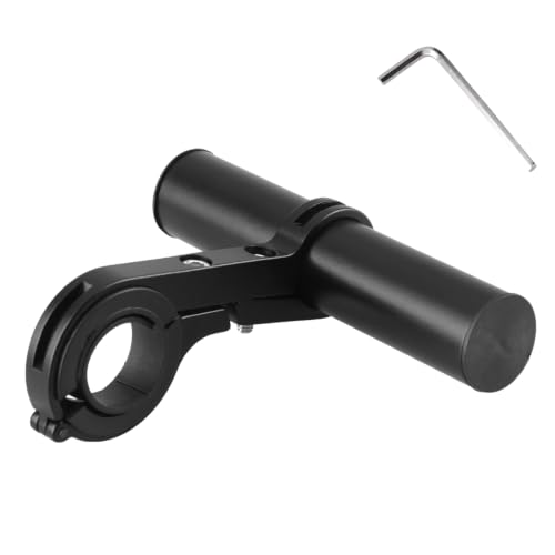 TRIWONDER Fahrrad Lenker Erweiterung, Doppel-/Einzel-Erweiterungshalterung, Kompatibel mit GPS, Sportkamera, Smartphone und Taschenlampe (Aluminiumlegierung - Einzelklemme - 10 cm)