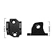 NACORE E Dirt Bike Foot Peg Bracket for Tutti Soleil 01, Aluminum Footrest Bracket for Tuttio Soleil 01, Knight Black