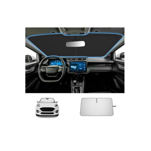 Pare-brise avant Ford Puma MK2 pare-soleil argenté anti-UV et isolation chaleur