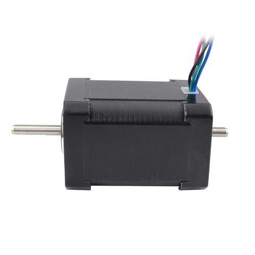 Moteur pas à pas Nema 17 bipolaire 4 fils avec axe double pour mécanismes d'automatisation