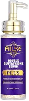 Double Glutathione PLUS Super Whitening Serum, Moisturizing, Remove Dark Spots, Brightening, Lightening Skin, For Face & Body, 4.2 fl oz (1 Bottle)
