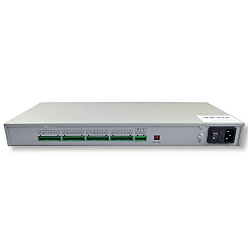 1U Rack Mount DC Distributed Power Box 18 Channel DC 12V 20 Amp Reset Fuse, 4ft Replaceable AC Power Cord, for Security Cameras, DVRs, CCTV 12v 20A Power Supply