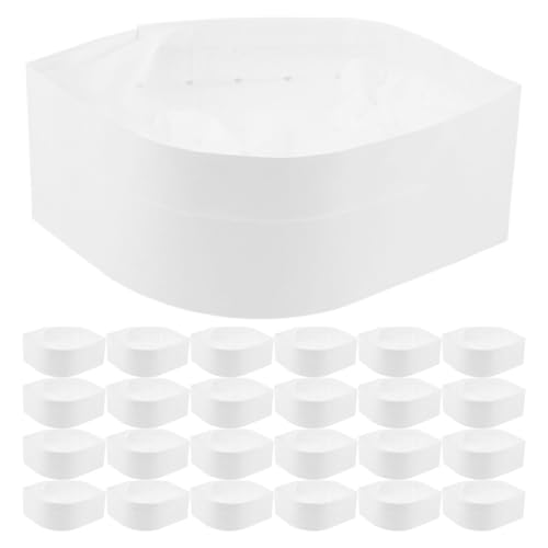 Toques de chef jetables et respirantes DOITOOL en papier blanc pour la cuisine
