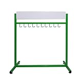 AMPIA CAPACITÀ DI STOCCAGGIO: Può contenere circa 10 racchette. Ganci laterali per riporre rotoli di filo per un uso conveniente. Ottimo per racchette da badminton e tennis. Ideale per famiglie o club con più giocatori. Niente più pile di racchette disordinate; tutto è al suo posto.