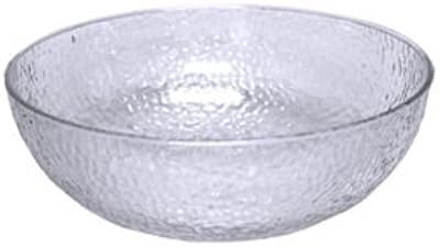 12 Inch Reusable Plastic Hammered Bowls 6 CT