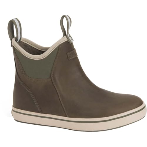 Xtratuf Women's Leather 6 in Ankle Deck Boot, Green, Size 5.5(M)