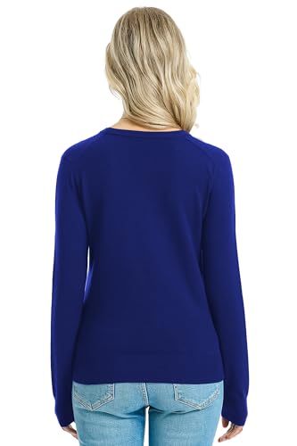Image of QUALFORT Women's Sweaters Long Sleeve Soft Lightweight Basic Knitted Pullover Sweater
