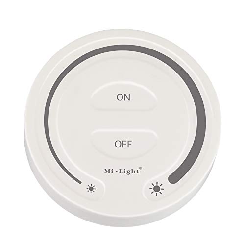 LIGHTEU, Control remoto de atenuación táctil Milight Miboxer de 2,4 GHz para luces LED de un solo color, brillo ajustable, FUT087