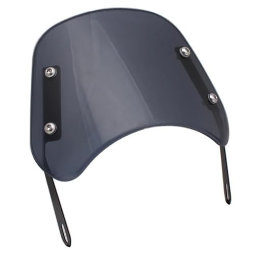 Pare-brise moto universel gris contre le vent froid pour phare 5-7''
