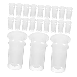 100pcs Vinyl Toy Accessories Small Dog Toy Toys Puppy Toys Doll Accessories Bb Voice Squeaker Plush Doll Craft Squeaker Dog Squeaker Dog Toy Squeakers Plastic White