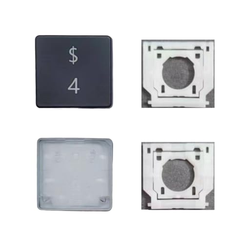 Replacement Digital 4 Keycap Keys and Hinges Compatible for Surface Laptop 3/4/5 13.5/15inch 1867 1868 1872 1873 1950 1951 1952 1953 Keyboard 4 Key Cap (Black)
