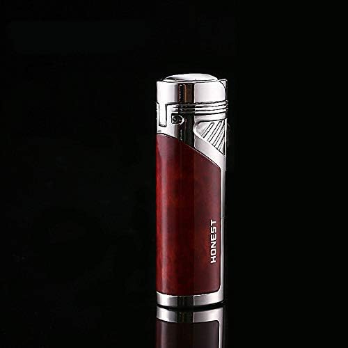 Lighter Jet Lighter Windproof Turbo Quadruple Flame Gas Butane Refillable Torch Lighter with Punch and Butane Window