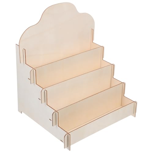 Expositor de tarjetas de felicitación de madera DIYEAH: soporte para cosméticos 2