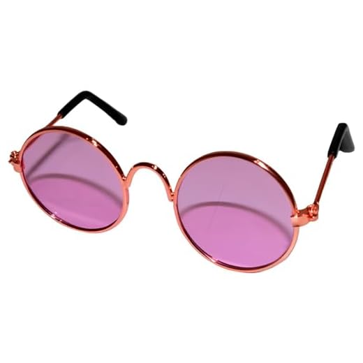Óculos Estilosos para Animais Pequenos - Proteção Visual com Charme e Elegância (Lilas)