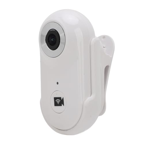 Diyeeni Cámara para Collar de Gato de 2 MP, Cámara Inalámbrica para Mascotas HD 1080P con Clip Trasero, Gran Angular de 90 Grados, Mini Cámara de Acción para Grabaciones de Vídeo, Cámara
