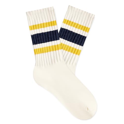 Image of American Trends Tube Socks for Women Striped Slouchy Scrunch Retro Socks Vintage Cute Crew Sock