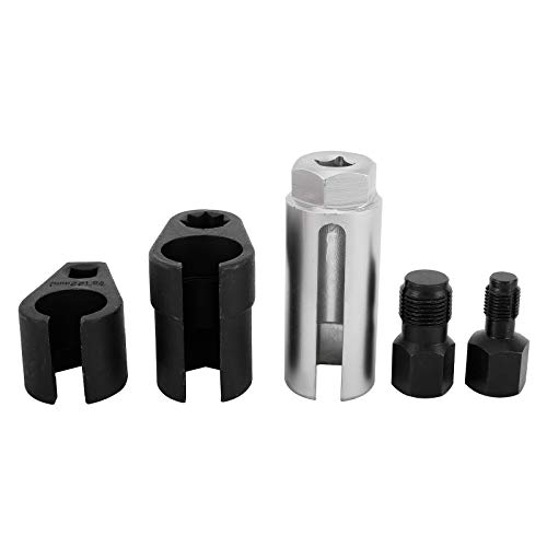 Btshub 5Pcs Oxygen Sensor Socket Tool Kit Thread Chaser Install Offset O2 Wrench Oil Pressure Sending Unit Set #TOP3