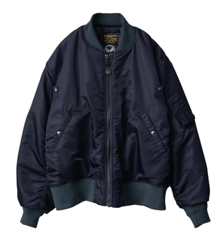[WAIPER] inc �ČR �ŏ����^ MA-1�t���C�g�W���P�b�g MIL-J-8279���f���y23WP22�z (XXL, NAVY)