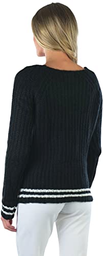 Image of ToBeInStyle Women's Classic Long Sleeve V-Neck Pullover Sweater