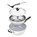 Cuisinart Preferred Pan 4-Pc Set - Crème de la Creme (4.5 Qt. Multi-Purpose Pan w/Cover, Steamer, Slotted Turner)