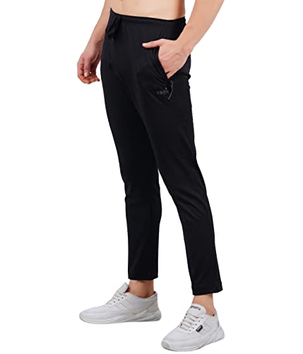 Image of VEGO 4 Way Lycra Track Pant for Mens, Dry Fit Track Pant for Men