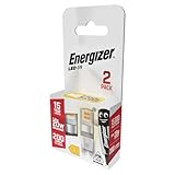Energizer G9 LED Light Bulb. 1.8W (20w Halogen Equivalent) 220-240V. 200 Lumens. Bi-Pin Base Energy Saving. Warm White (2700k)