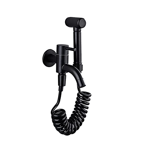 Pistolet Pulvérisation De Salle De Bain À Main, Tube À Ressort Télescopique Résistant À L'usure Et À La Corrosion Pulvérisateur De Bidet À Eau Sous Pression Instantanée Pour L'hygiène Personnelle Cover