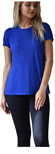 Women's Everyday Flowy Slub Burnout Active Casual Workout Crew T Shirt Tops | Multi Packs & Colors3