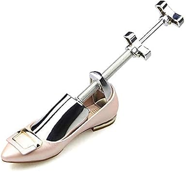 1pc Metal Shoe Stretcher Flat Shoe Tree Adjustable Wide Width Length Expander Double Shaft, M
