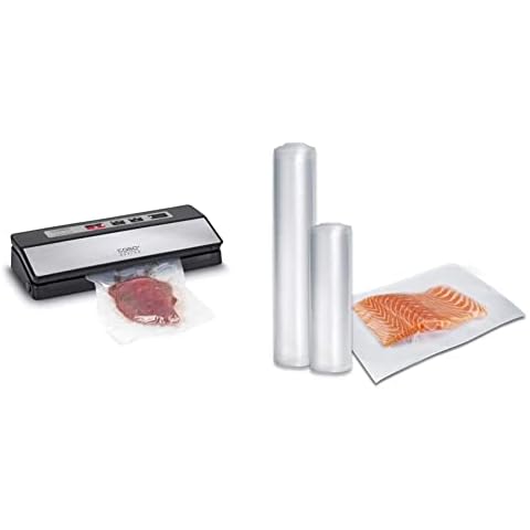 CASO 1522 VR 390 advanced Vakuumierer, Folienschweißgerät, inkl. 10 Profi- Folienbeutel & Profi- Vakuumfolien Set 1 /BPA-frei Cover