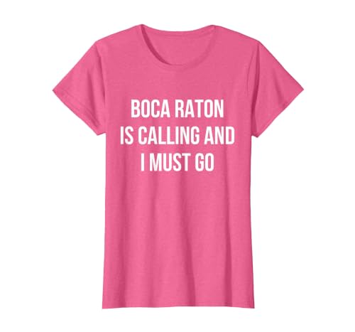 Boca Raton City Funny Boca Raton T-Shirt, Women, Pink Heather, 3X-Large