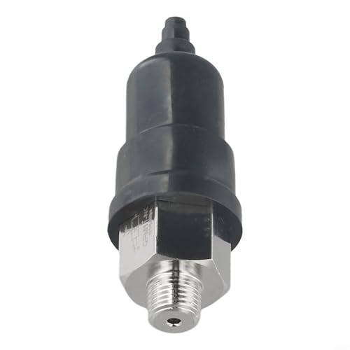 Interruptor de presión de aire ajustable para compresores hidráulicos de 15 a 140 psi, cuerpo de metal resistente con instalación de rosca externa (QPM11-NO B)