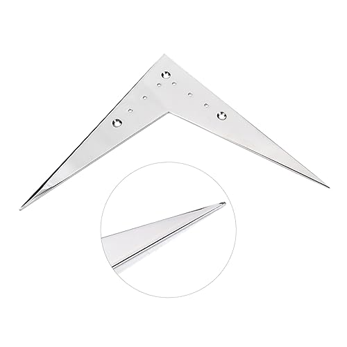 Parliky Guitar Bridge Tailpiece for String Electric Guitar Chrome Finish Durable Replacement Part for V Guitar Compatible with Various Models