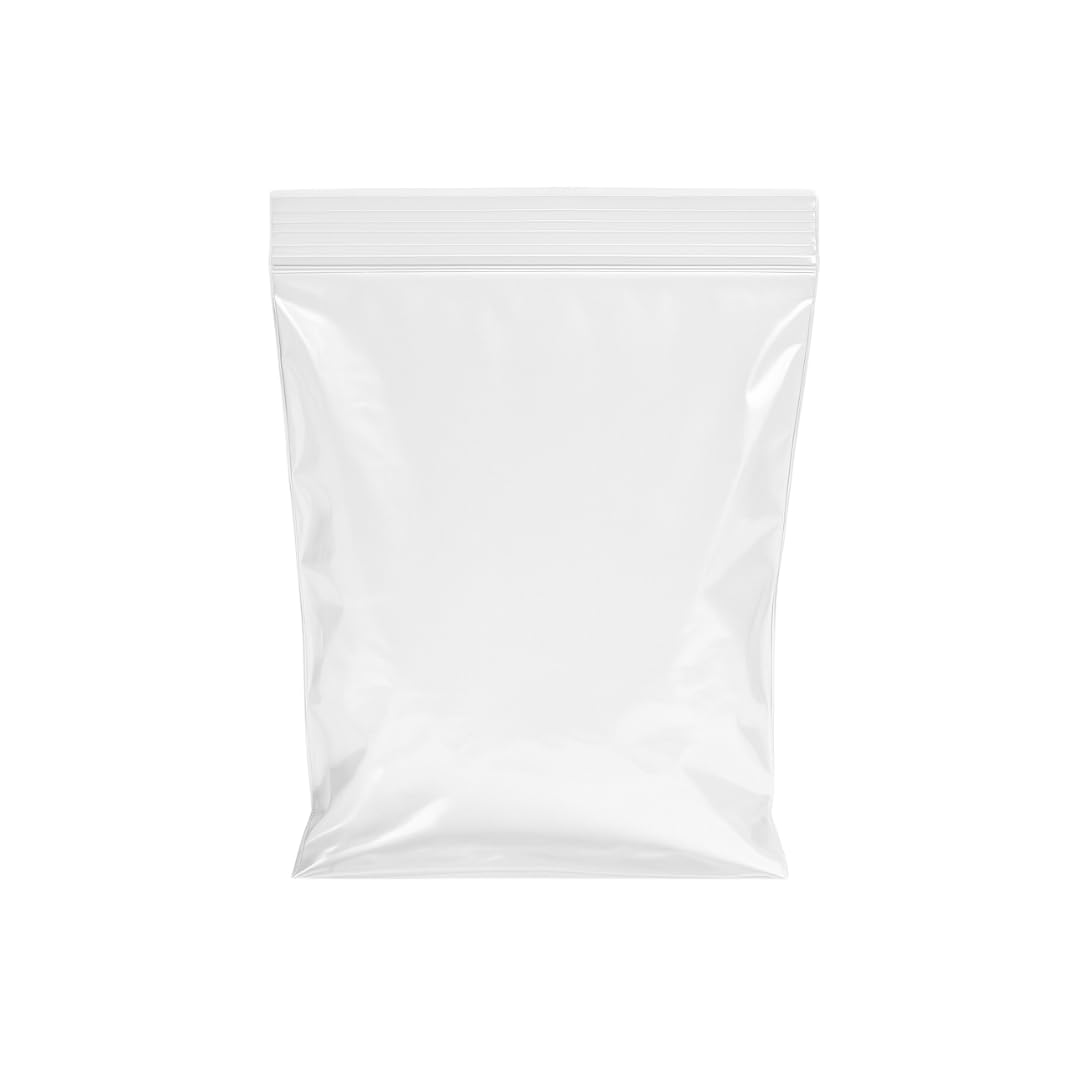 Pack of 100 Bags - 2.25'' x 3'' Multipurpose Plain Reusable Resealable Strong Clear Plastic Polythene Grip Seal Zip Lock Bags - Various Sizes (2.25'' x 3'')
