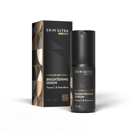 MANSCAPED® Skin Ultra™ Brightening Serum - Men's Vitamin C Face Serum Formulated to Improve Skin Tone & Help Reduce Appearance of Wrinkles, Infused with Licorice Root & Niacinamide, 1 fl oz